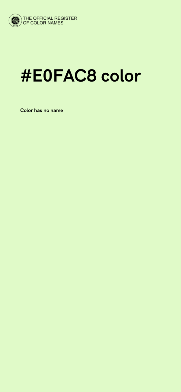 #E0FAC8 color image