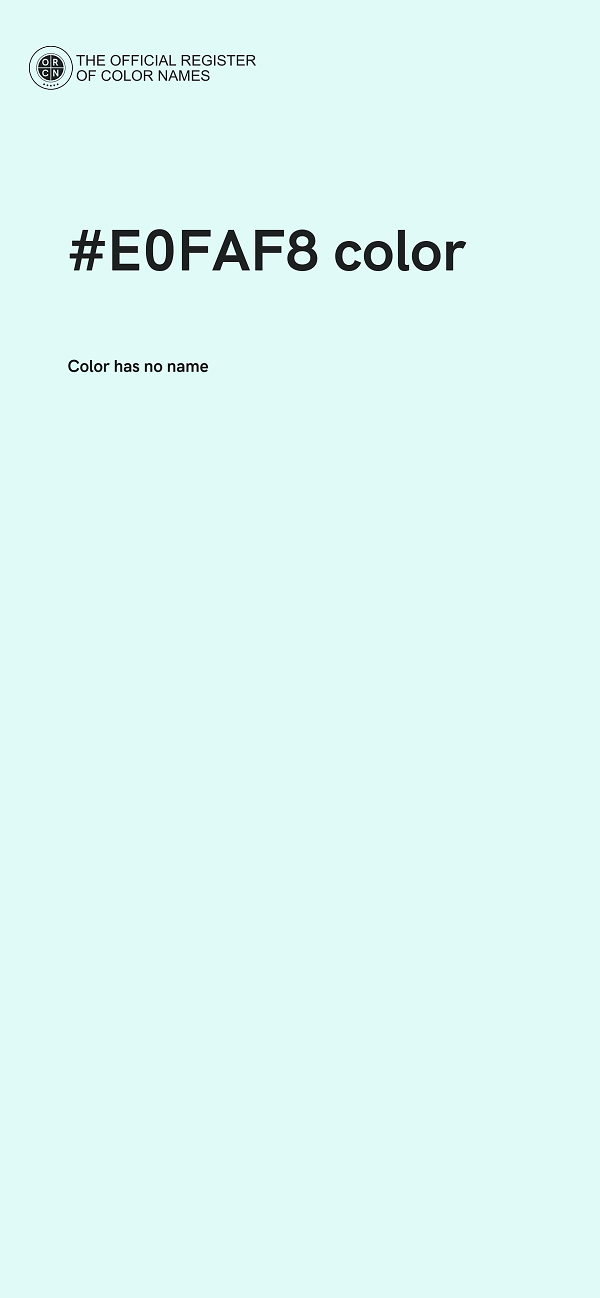 #E0FAF8 color image