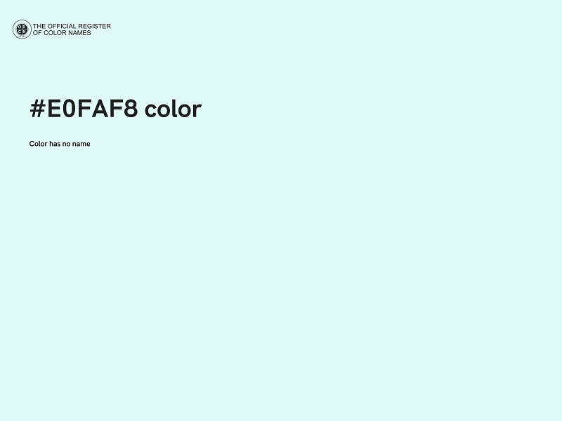 #E0FAF8 color image