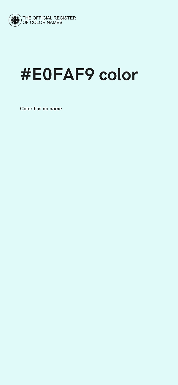 #E0FAF9 color image