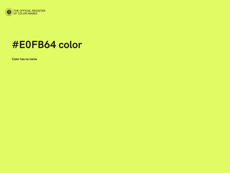 #E0FB64 color image