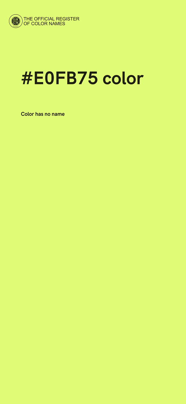 #E0FB75 color image