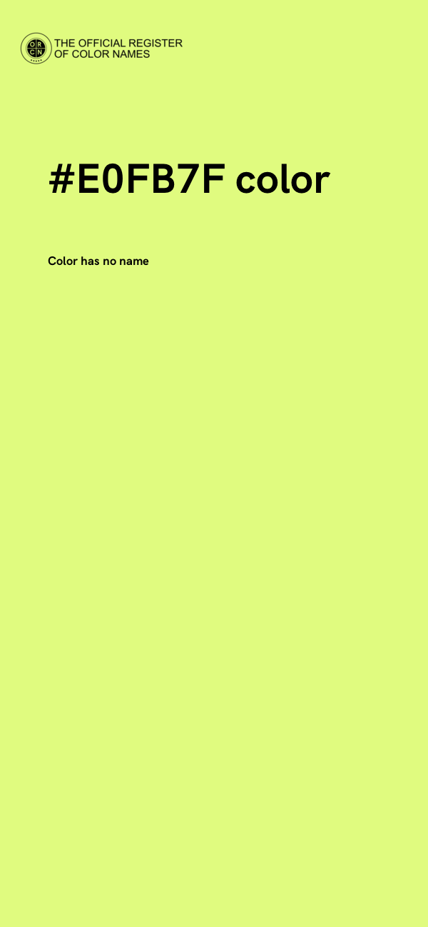#E0FB7F color image