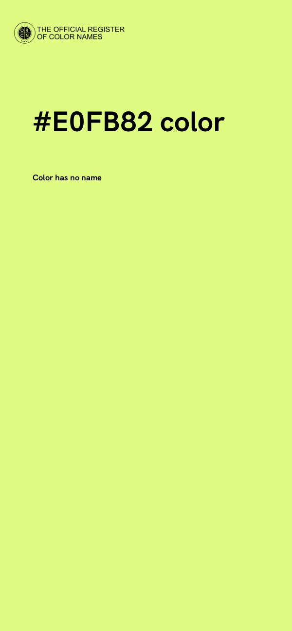 #E0FB82 color image