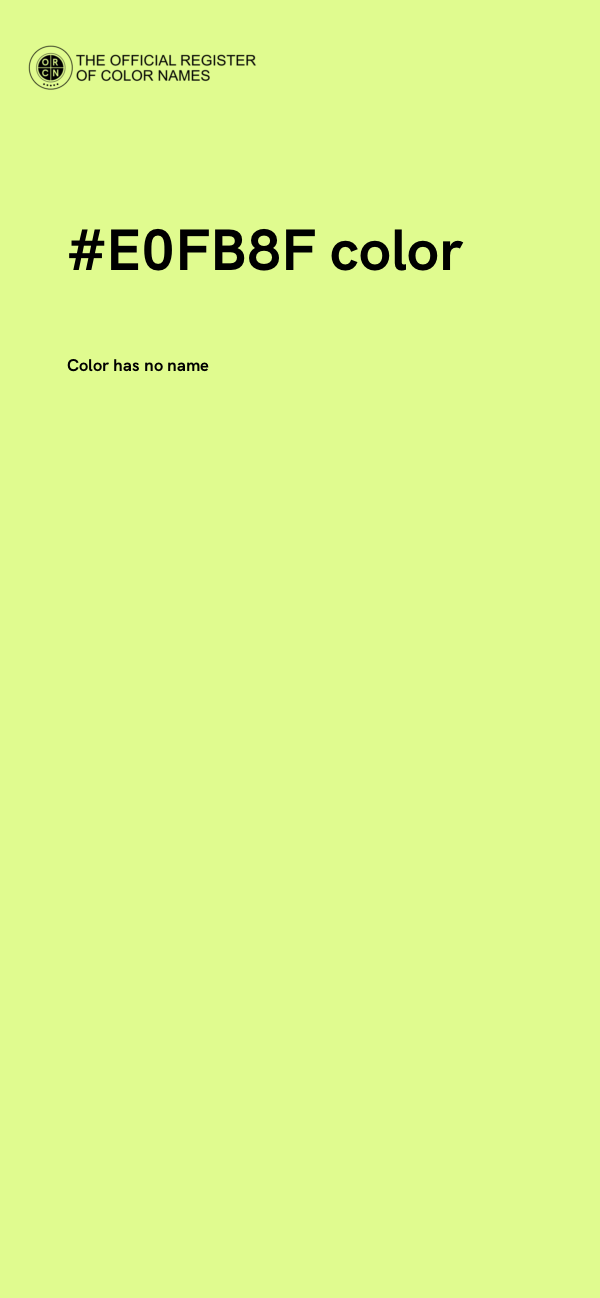 #E0FB8F color image