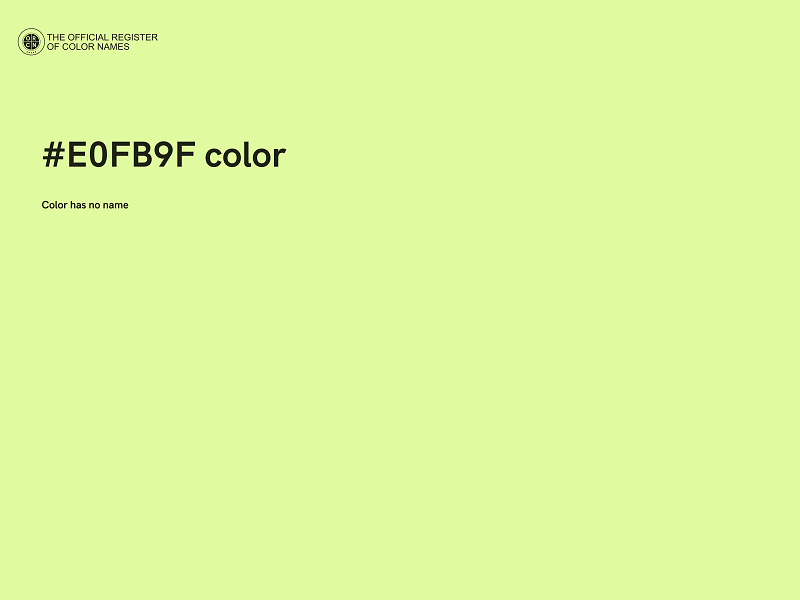 #E0FB9F color image