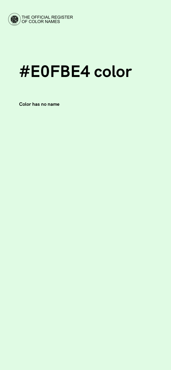 #E0FBE4 color image
