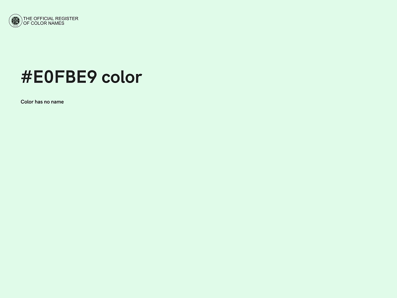 #E0FBE9 color image