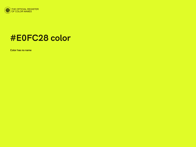 #E0FC28 color image