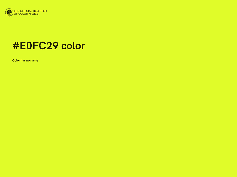 #E0FC29 color image