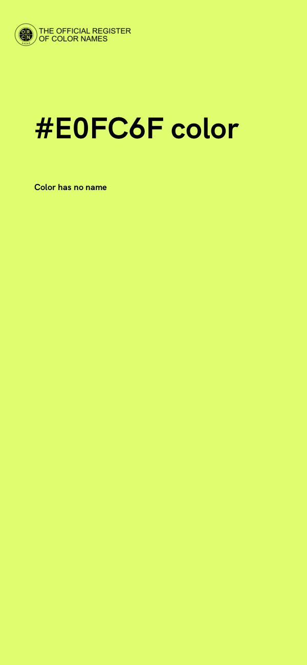 #E0FC6F color image