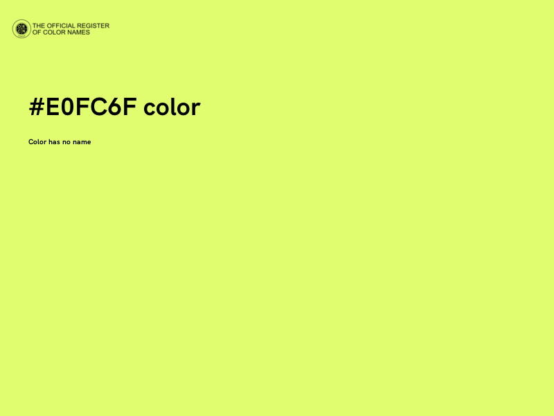 #E0FC6F color image
