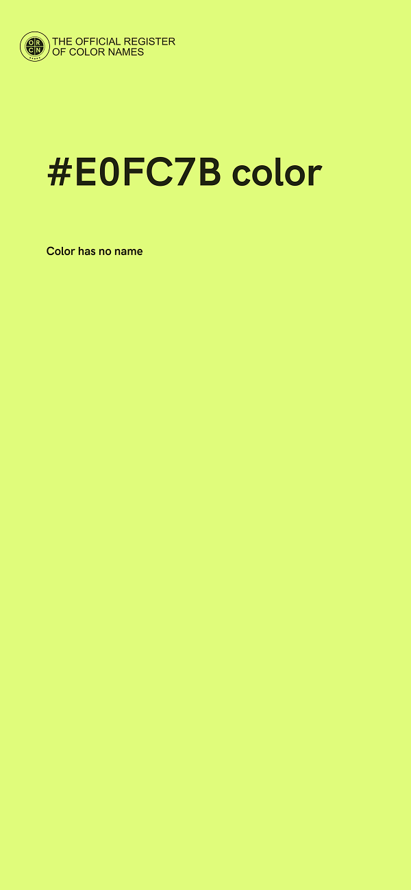 #E0FC7B color image