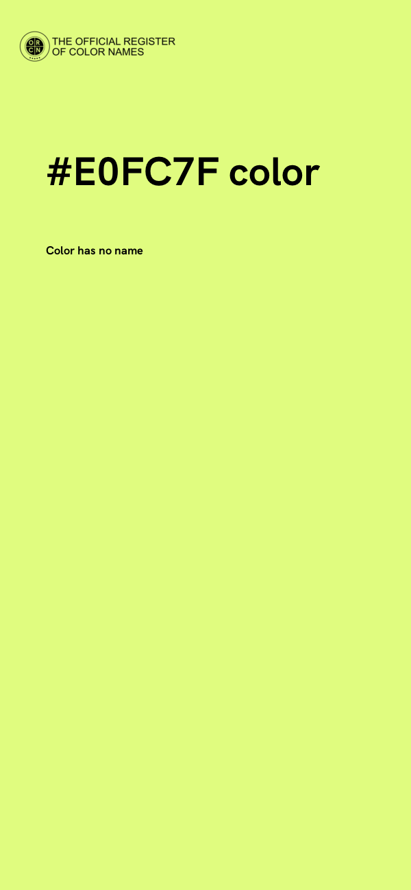 #E0FC7F color image