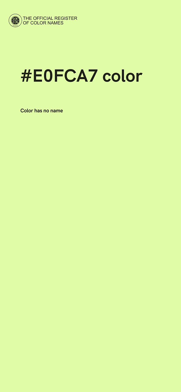 #E0FCA7 color image