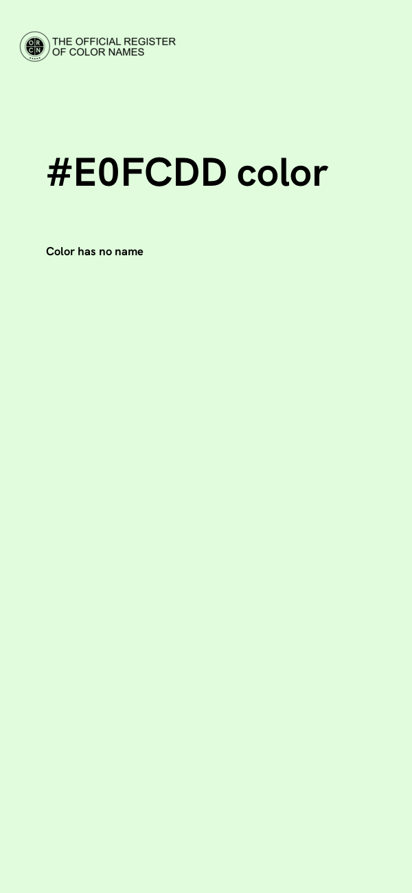 #E0FCDD color image