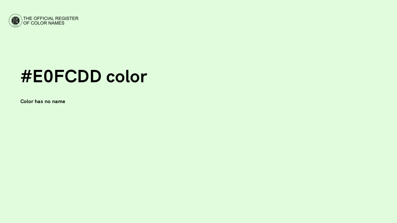 #E0FCDD color image