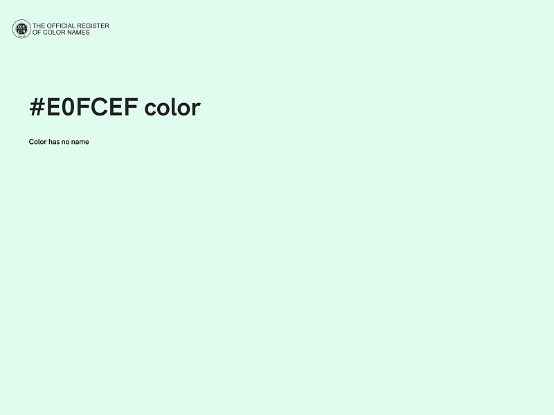 #E0FCEF color image