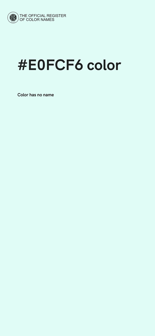 #E0FCF6 color image