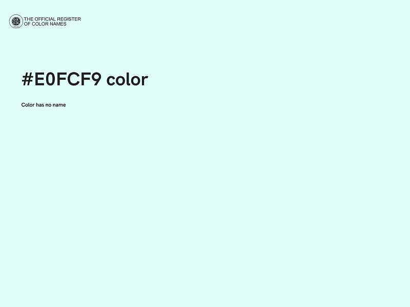 #E0FCF9 color image