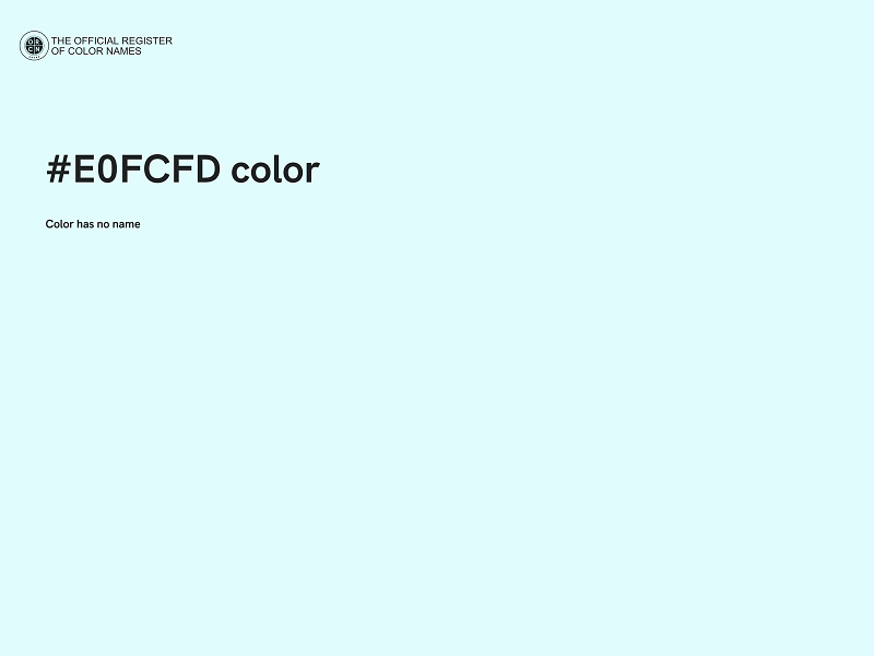 #E0FCFD color image