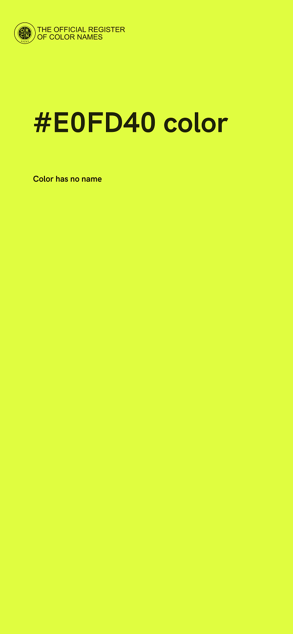 #E0FD40 color image