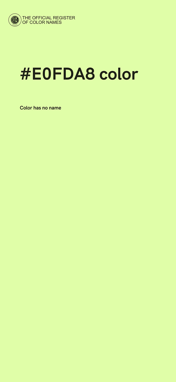 #E0FDA8 color image