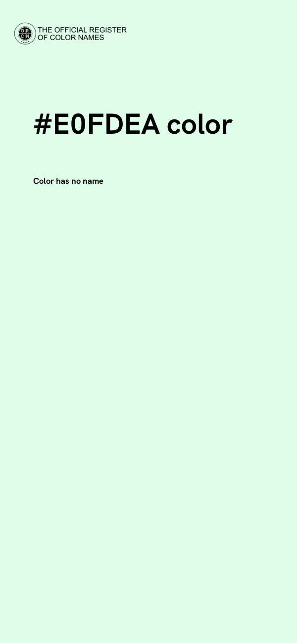 #E0FDEA color image