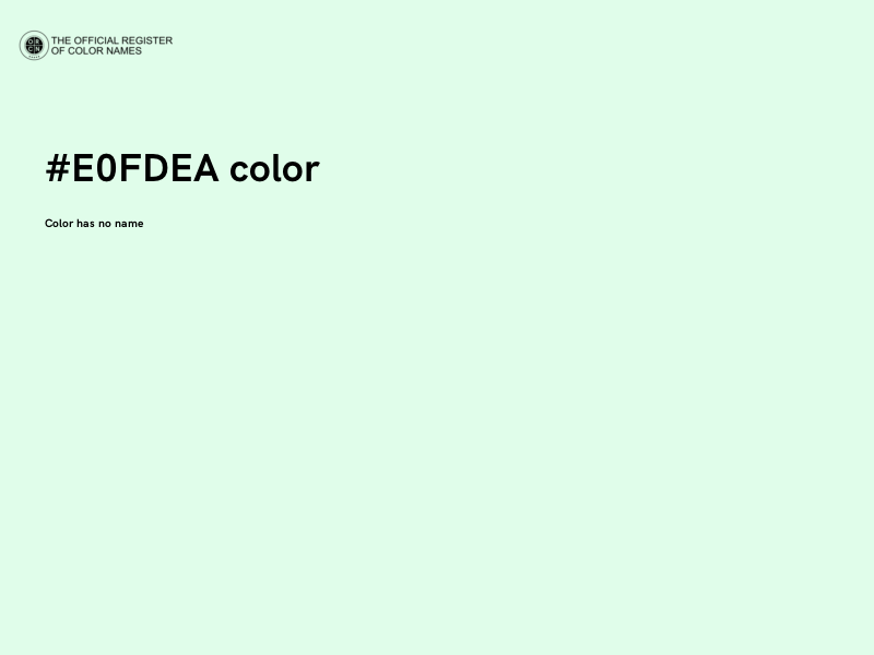 #E0FDEA color image
