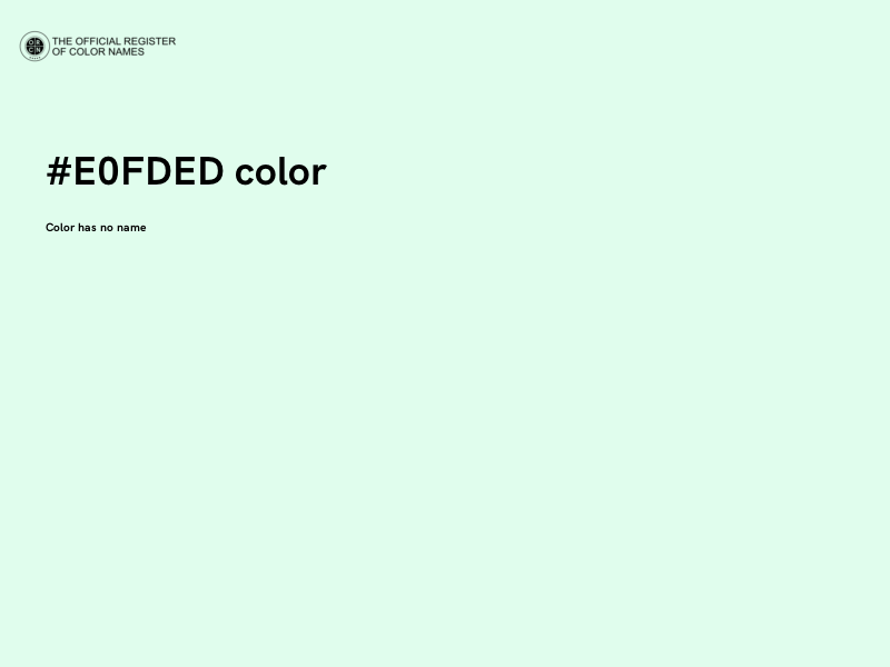 #E0FDED color image