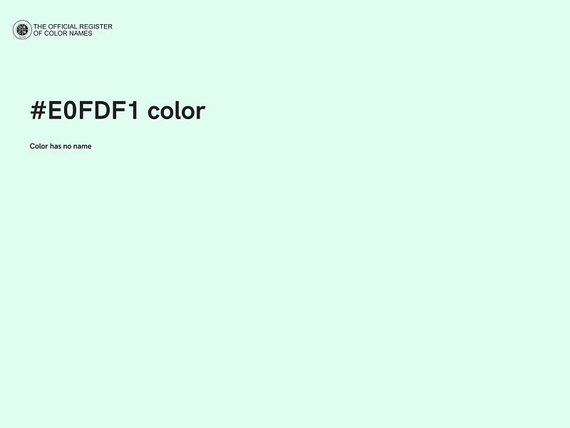 #E0FDF1 color image