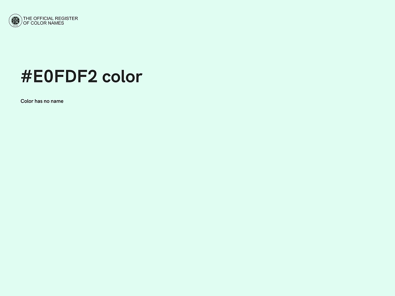 #E0FDF2 color image