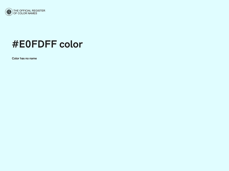 #E0FDFF color image