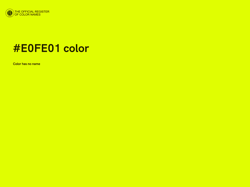 #E0FE01 color image