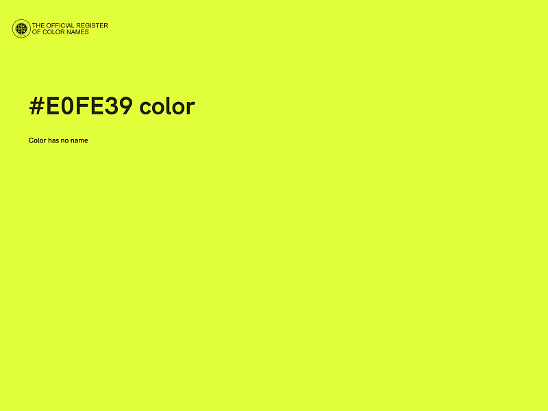 #E0FE39 color image