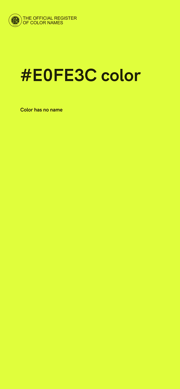 #E0FE3C color image