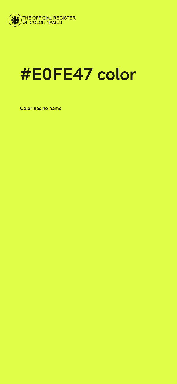 #E0FE47 color image