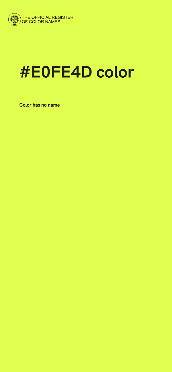 #E0FE4D color image