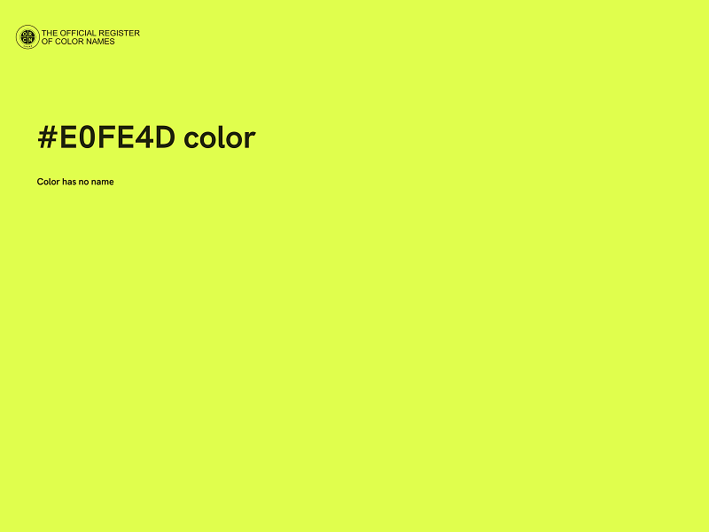 #E0FE4D color image