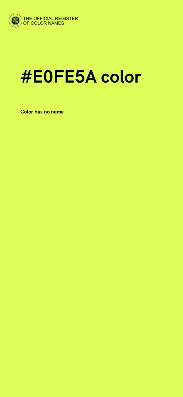 #E0FE5A color image