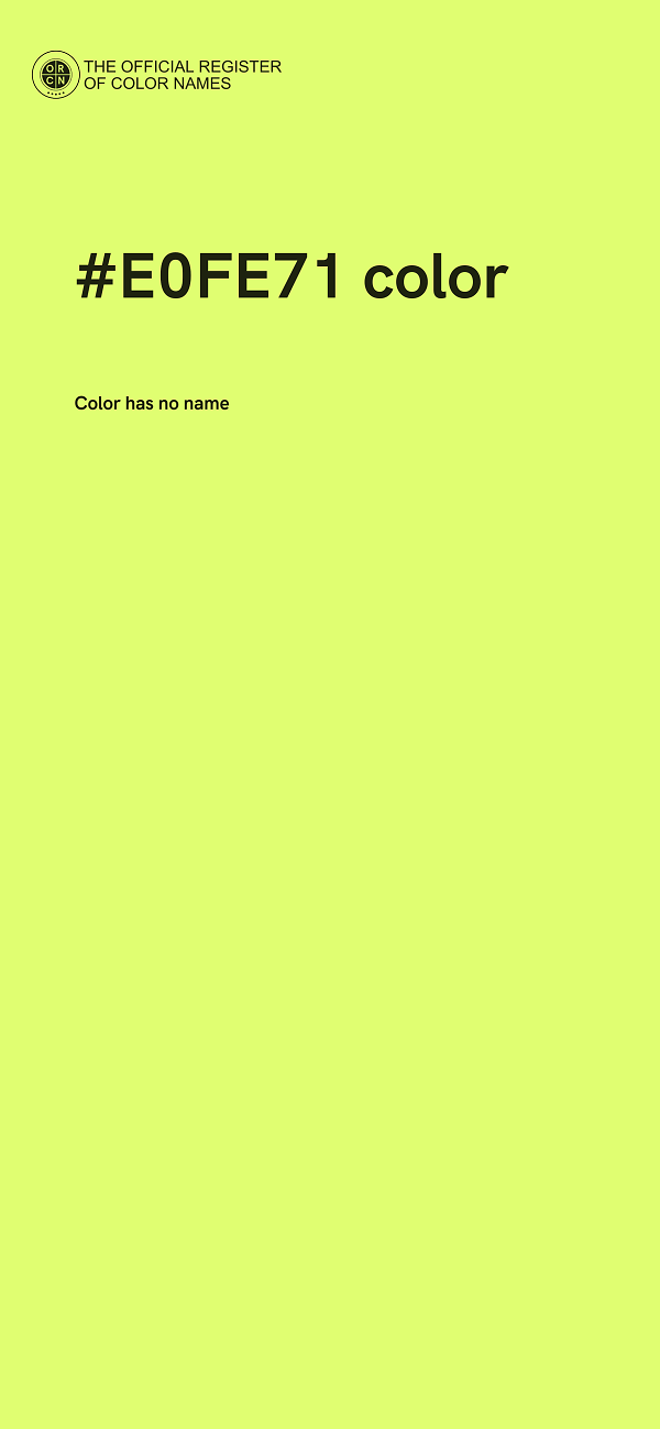 #E0FE71 color image