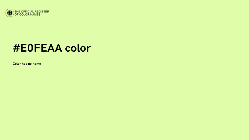 #E0FEAA color image