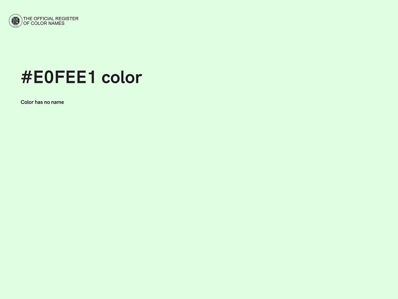 #E0FEE1 color image