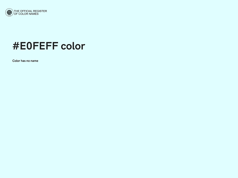 #E0FEFF color image