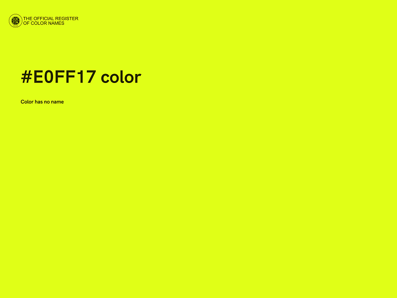 #E0FF17 color image