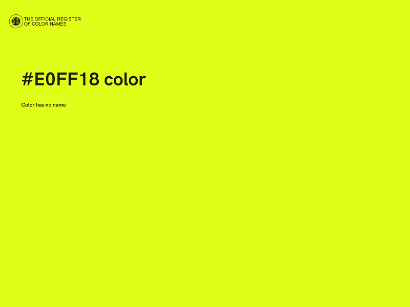 #E0FF18 color image