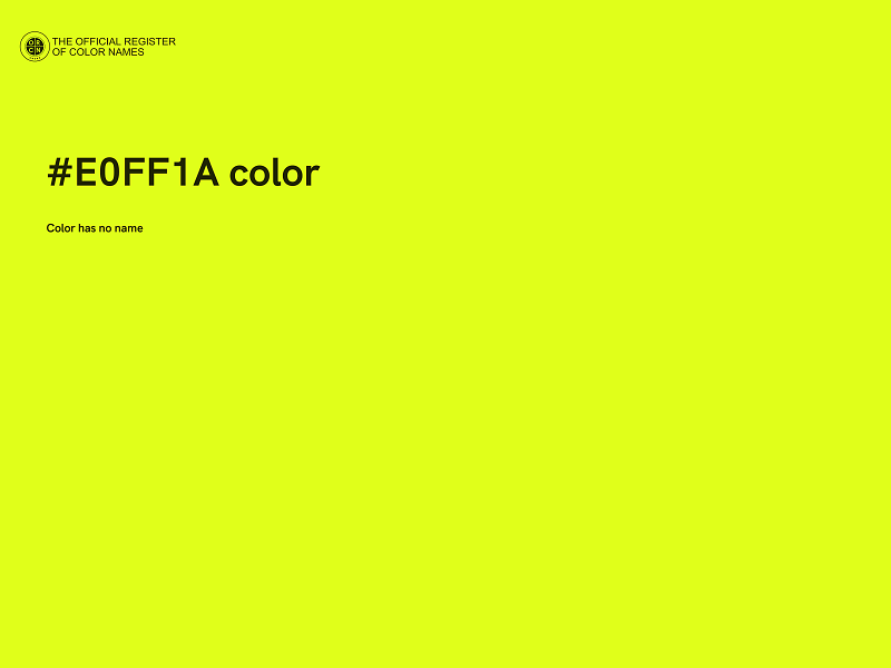 #E0FF1A color image