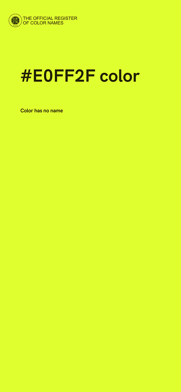 #E0FF2F color image
