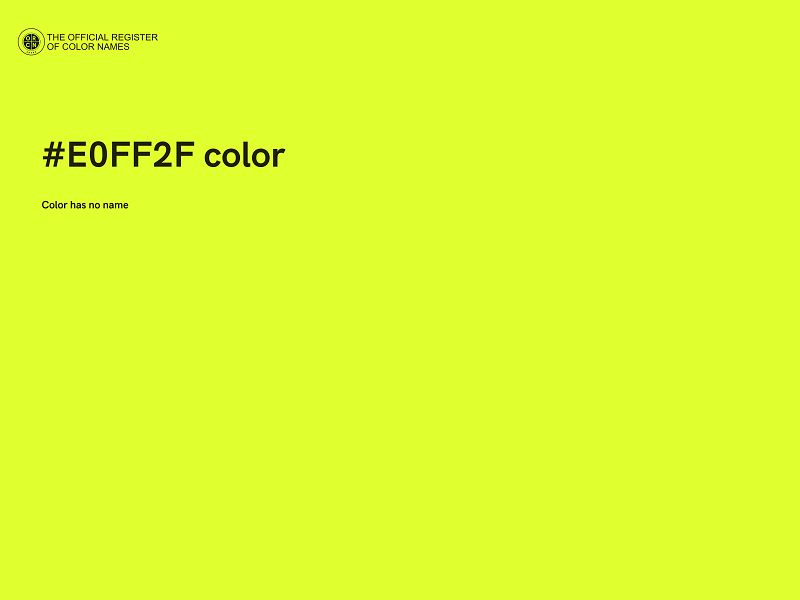 #E0FF2F color image