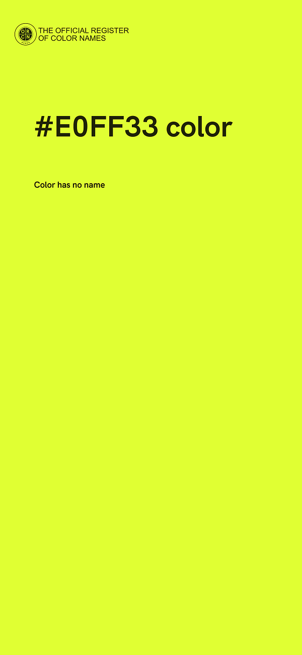 #E0FF33 color image